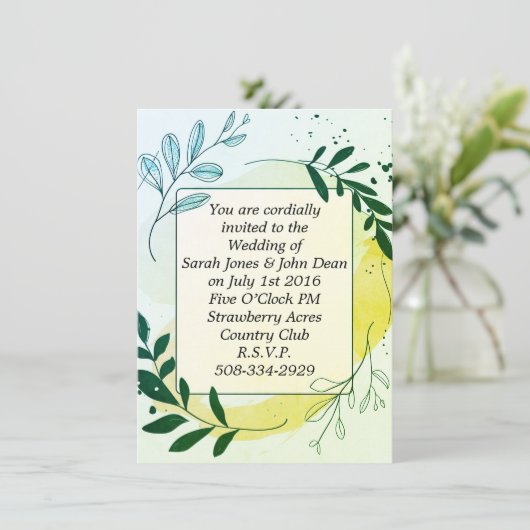 Weddenschap simpel kaart (Staand voorkant)