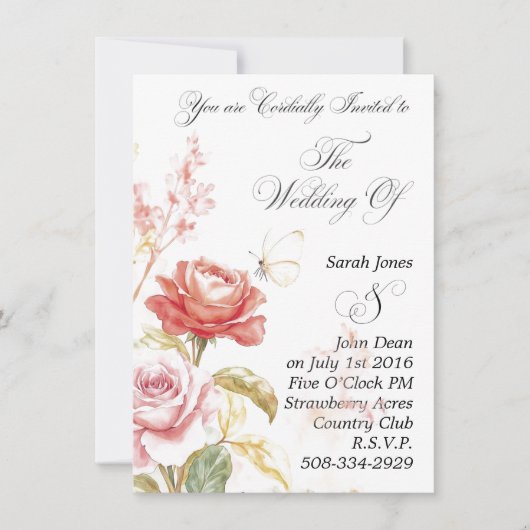 Weddenschap simpel kaart (Voorkant)