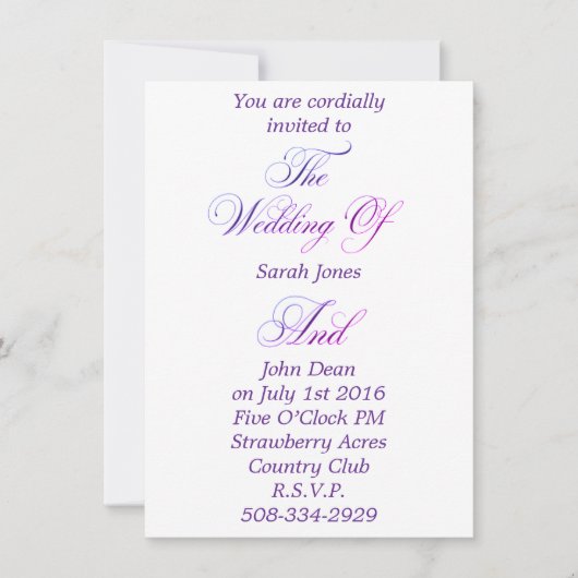 Weddenschap simpel kaart (Voorkant)