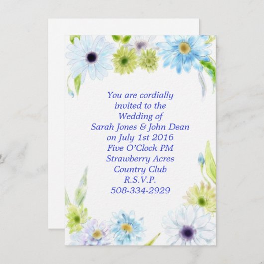 Weddenschap simpel kaart (Voorkant / Achterkant)