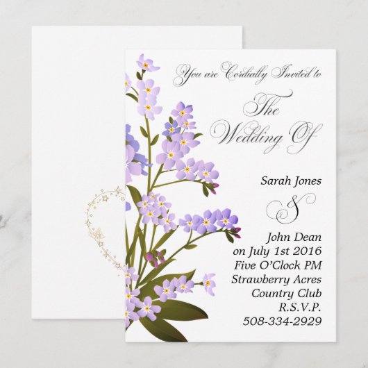 Weddenschap simpel kaart (Voorkant / Achterkant)