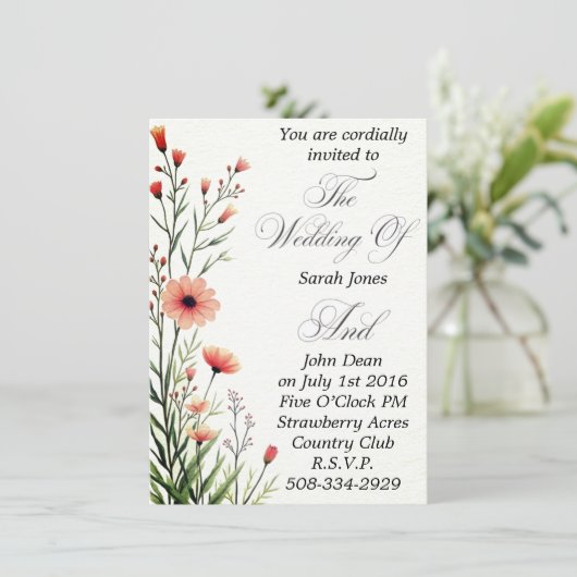 Weddenschap simpel kaart (Staand voorkant)