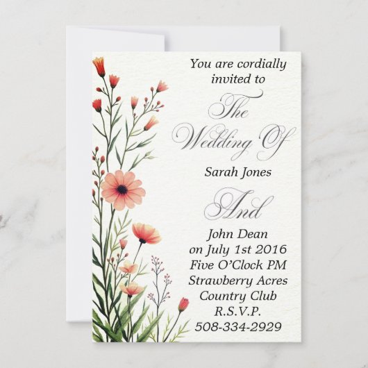 Weddenschap simpel kaart (Voorkant)