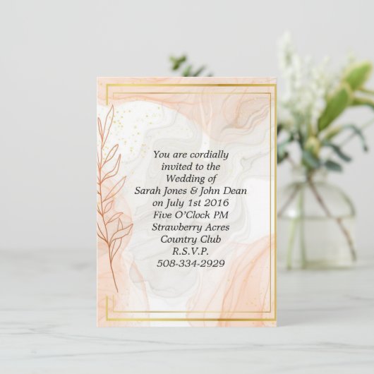 Weddenschap simpel kaart (Staand voorkant)