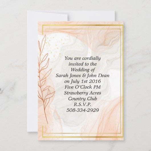 Weddenschap simpel kaart (Voorkant)