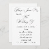 Weddenschap simpel kaart (Voorkant / Achterkant)