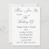 Weddenschap simpel kaart (Voorkant)