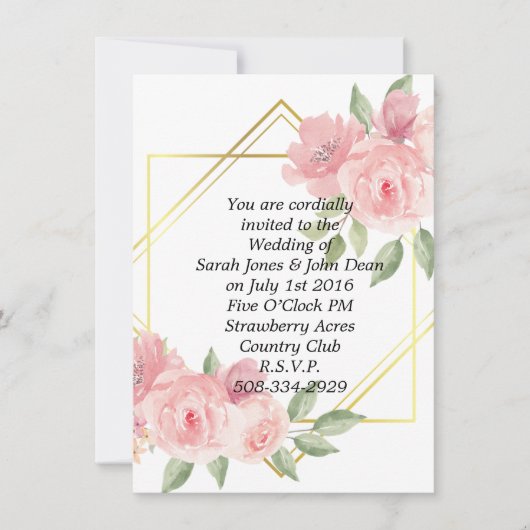 Weddenschap simpel kaart (Voorkant)