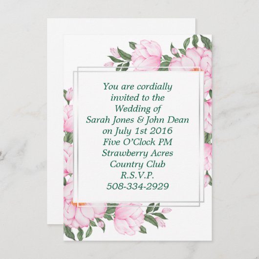 Weddenschap simpel kaart (Voorkant / Achterkant)