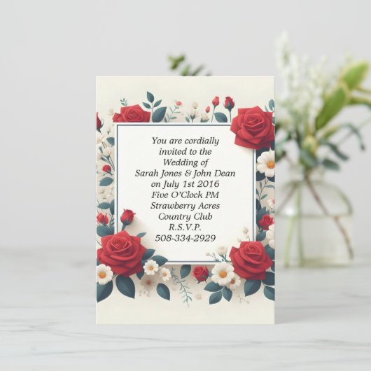 Weddenschap simpel kaart (Staand voorkant)