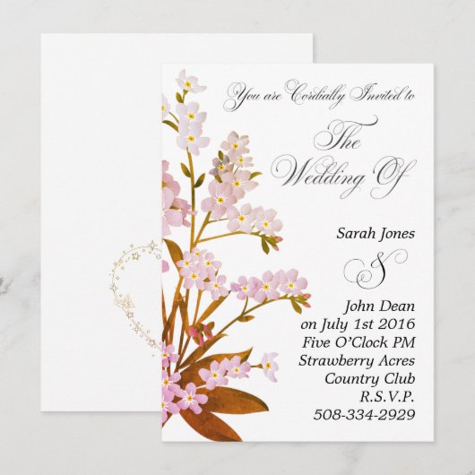 Weddenschap simpel kaart (Voorkant / Achterkant)