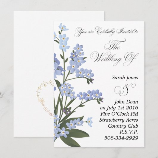 Weddenschap simpel kaart (Voorkant / Achterkant)