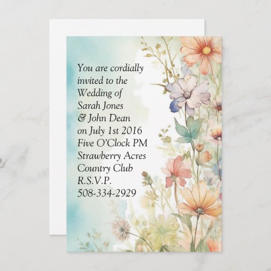 Weddenschap simpel kaart (Voorkant / Achterkant)