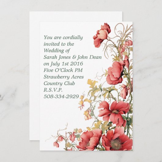 Weddenschap simpel kaart (Voorkant / Achterkant)