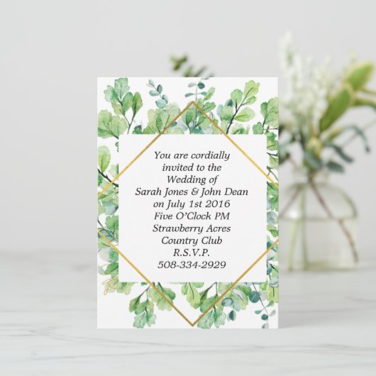 Weddenschap simpel kaart (Staand voorkant)