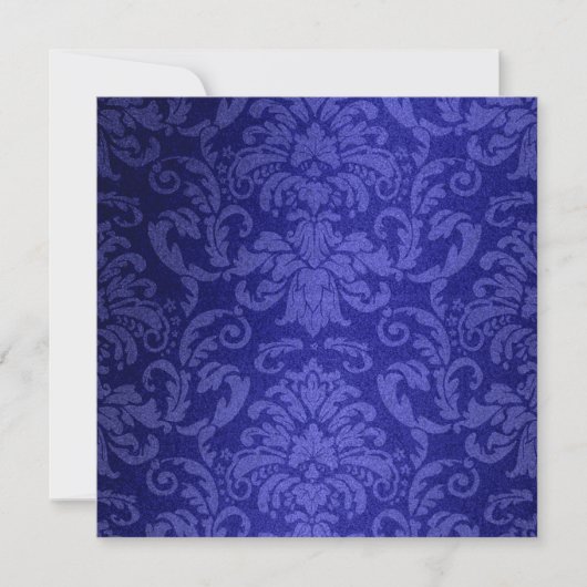 Weddenschap Simple Blue Damask Shimmer Kaart (Voorkant)