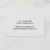 Weddenschap Singer & Guitarist Typografie Visitekaartje (Achterkant)