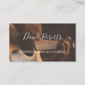 Weddenschap Singer & Guitarist Typografie Visitekaartje (Voorkant)