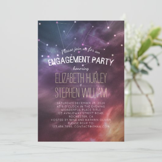 Weddenschap Sinterpartij Galaxy Star Constellation Kaart (Staand voorkant)