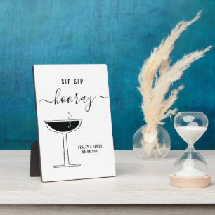 Weddenschap Sip Sip Hooray Champagne Coupe Glass S Fotoplaat