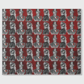 Weddenschap Skeleton Skulls "Til Death Do ons Part Cadeaupapier (Vlak)