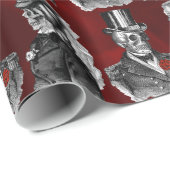 Weddenschap Skeleton Skulls "Til Death Do ons Part Cadeaupapier (Rol Hoek)