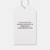 Weddenschap Sla de datum foto eenvoudig zwart op Cadeaulabel (Achterkant)