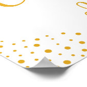 Weddenschap - Snoep Bar Confetti Wedding Sign Poster (Hoek)