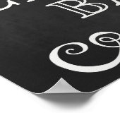 Weddenschap - Snoep-bord voor bruiloft Poster (Hoek)