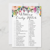 Weddenschap Snoep Match Garden Vrijgezellenfeest G Kaart (Voorkant)