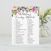 Weddenschap Snoep Match Garden Vrijgezellenfeest G Kaart (Staand voorkant)