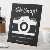 Weddenschap Sociale media Foto Reclamebord Met Voetstuk (Insitu)