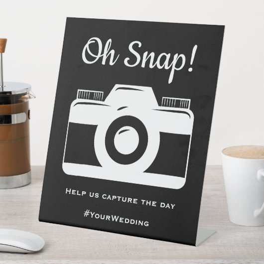 Weddenschap Sociale media Foto Reclamebord Met Voetstuk (Insitu)