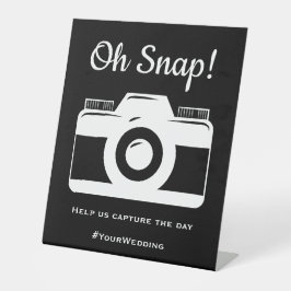 Weddenschap Sociale media Foto Reclamebord Met Voetstuk