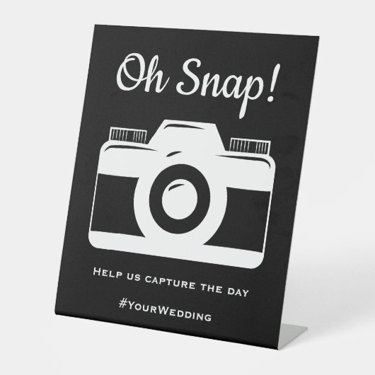 Weddenschap Sociale media Foto Reclamebord Met Voetstuk (Voorkant)