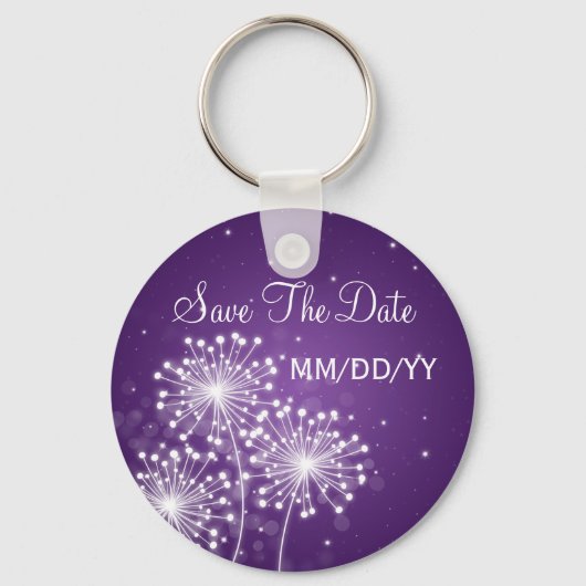 Weddenschap sparen de Date Summer Sparkle Paars Sleutelhanger (Voorkant)