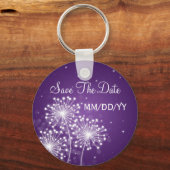 Weddenschap sparen de Date Summer Sparkle Paars Sleutelhanger (Voorkant)