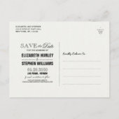 Weddenschap sparen de datum najaar van de val laat aankondigingskaart (Achterkant)