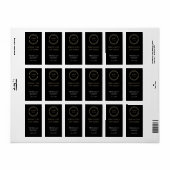 Weddenschap Spread Love not Germs Hand Sanitizer Etiket (Full Sheet)