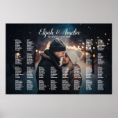 Weddenschap-spreidingsschema met foto bewerkbaar poster (Voorkant)