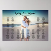 Weddenschap-spreidingsschema met foto bewerkbaar poster (Voorkant)