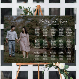 Weddenschap-spreidingsschema met foto bewerkbaar poster