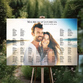 Weddenschap-spreidingsschema met foto bewerkbaar poster