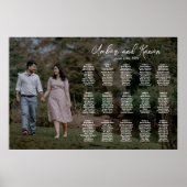 Weddenschap-spreidingsschema met foto bewerkbaar poster (Voorkant)