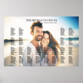 Weddenschap-spreidingsschema met foto bewerkbaar poster (Voorkant)