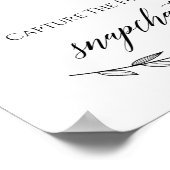 Weddenschap - Ssnapchat Laurel Wedding Sign Poster (Hoek)