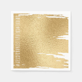 Weddenschap Standard Napkin Elegant Gold en Black Servet