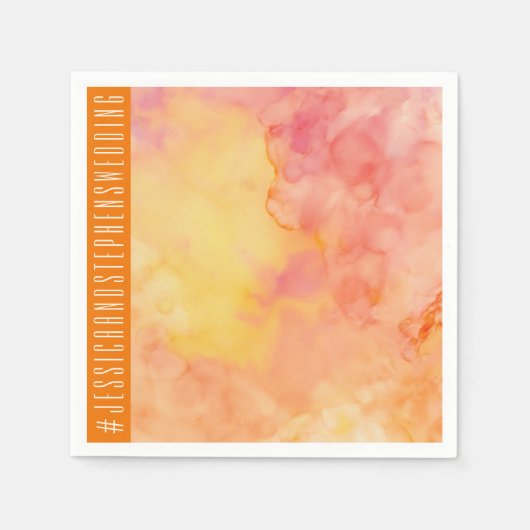 Weddenschap Standard Napkin Sinaasappels vers Flow Servet (Voorkant)