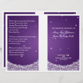 Weddenschap Star Sparkle Paars (Voorkant / Achterkant)