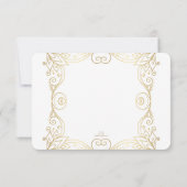 Weddenschap Stargazer Floral RSVP-kaart (Achterkant)